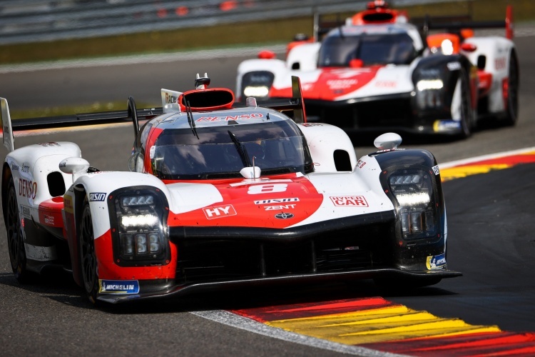 Die beiden Toyota GR010 Hybrid in Spa-Francorchamps