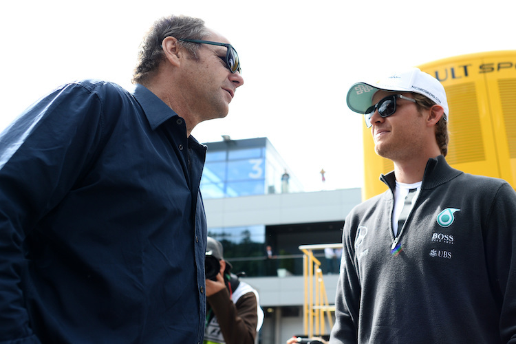 Gerhard Berger mit Nico Rosberg