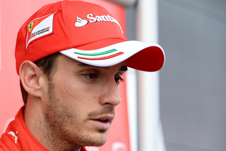 Jules Bianchi 2014 bei einem Ferrari-Test in Silverstone