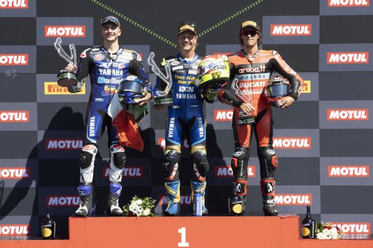 Das Supersport-Podium in Misano