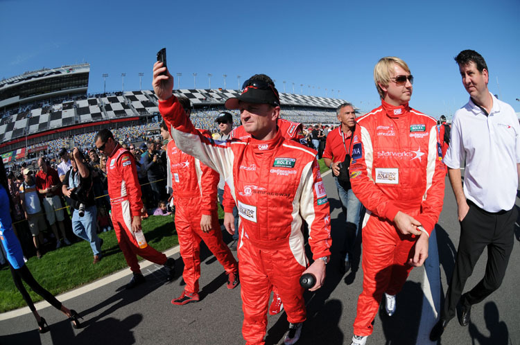 McNish und Dalziel im vergangenen Januar in Daytona