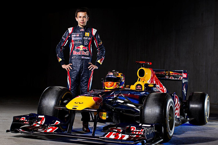 Alexander Albon trug schon 2012 die Red-Bull-Farben