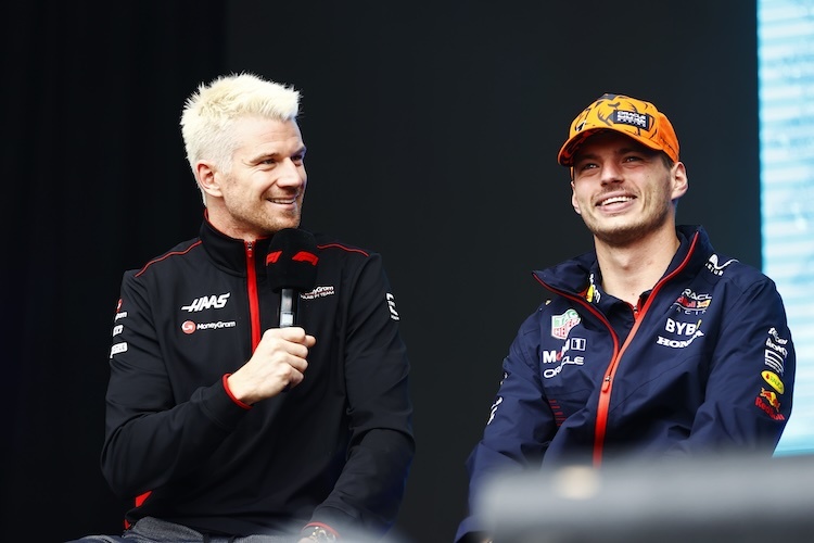 Nico Hülkenberg und Max Verstappen