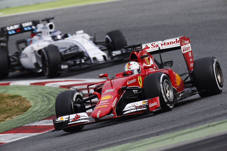 Gestern drehte Ferrari-Star Sebastian Vettel 105 Runden, das entspricht einer Distanz von 488,775 km