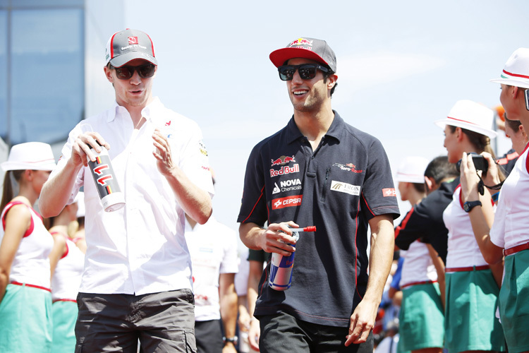 Zwei Schlüsselfiguren im Transferschach 2013/2014: Hülkenberg und Ricciardo