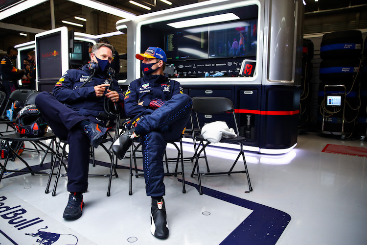 Christian Horner und Max Verstappen