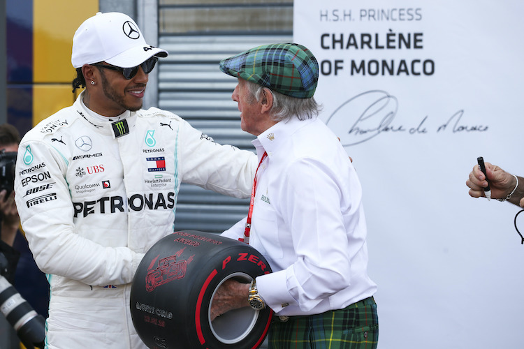 Lewis Hamilton und Jackie Stewart