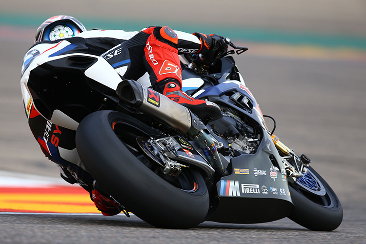 Tom Sykes auf der Superbike-BMW in Aragón