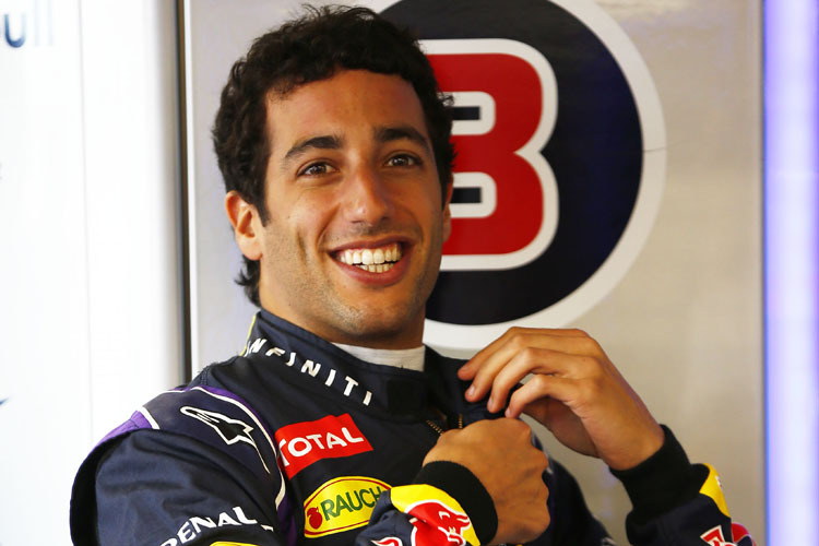Daniel Ricciardo nach seinem ersten GP-Sieg: «Es ist unglaublich, hier oben zu stehen, ich muss das erst einmal verarbeiten»