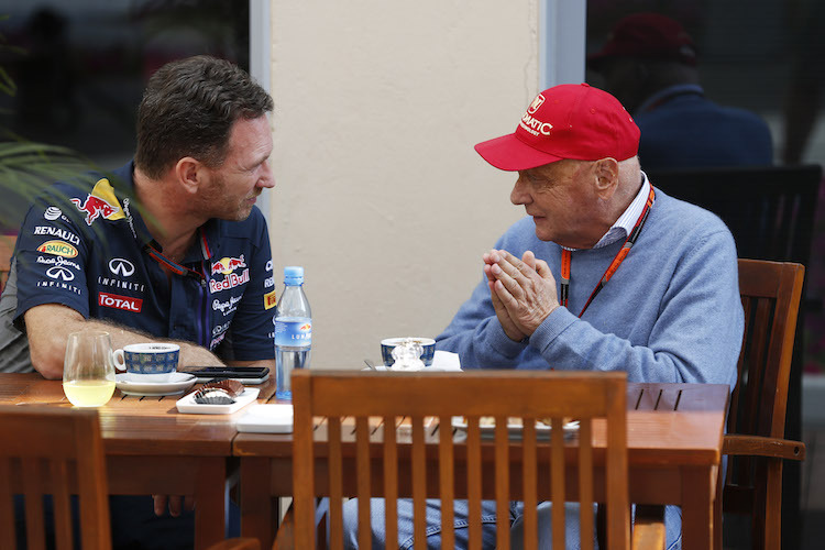 Christian Horner und Niki Lauda