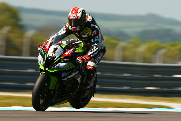 Weltmeister Jonathan Rea war am Freitag der Schnellste in Donington Park