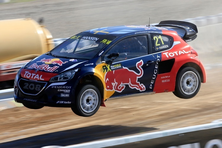 Timmy Hansen springt in Barcelona auf P2