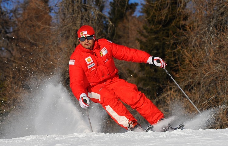 Cool Runnings: Felipe Massa auf Ski in Madonna di Campilgio 