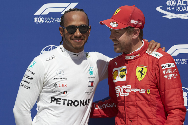 Lewis Hamilton und Sebastian Vettel