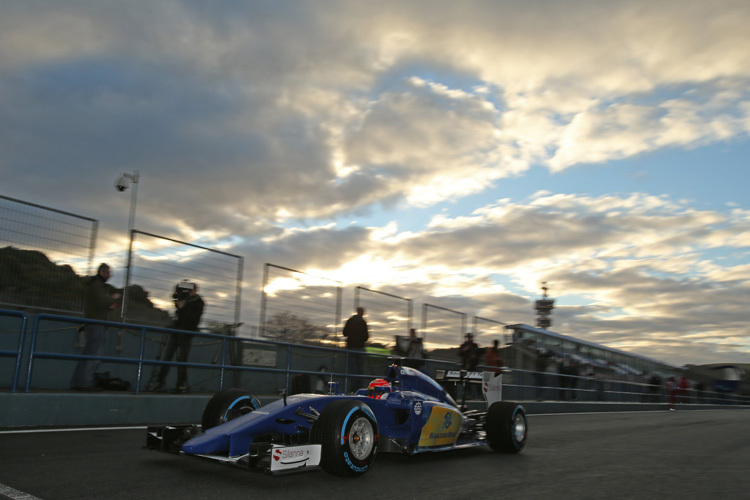 Testen vom Morgen bis am Abend: Felipe Nasr im Sauber