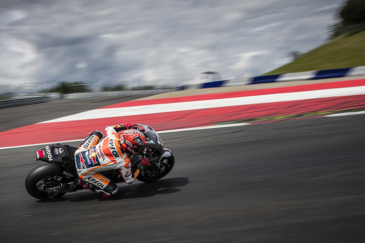 Marc Márquez beim Test auf der RC213V-S im Juni in Spielberg