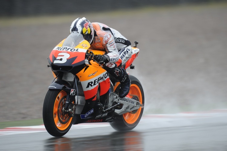 Im Regen der Schnellste: Dani Pedrosa