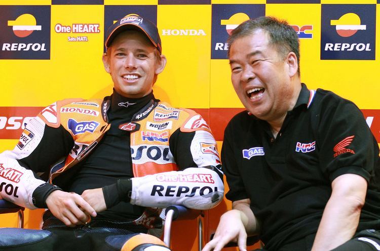 Casey Stoner und HRC-Vize Nakamoto