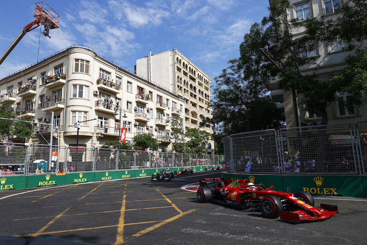 Charles Leclerc in Baku