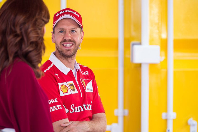Sebastian Vettel in Montreal bei einer Veranstaltung von Shell