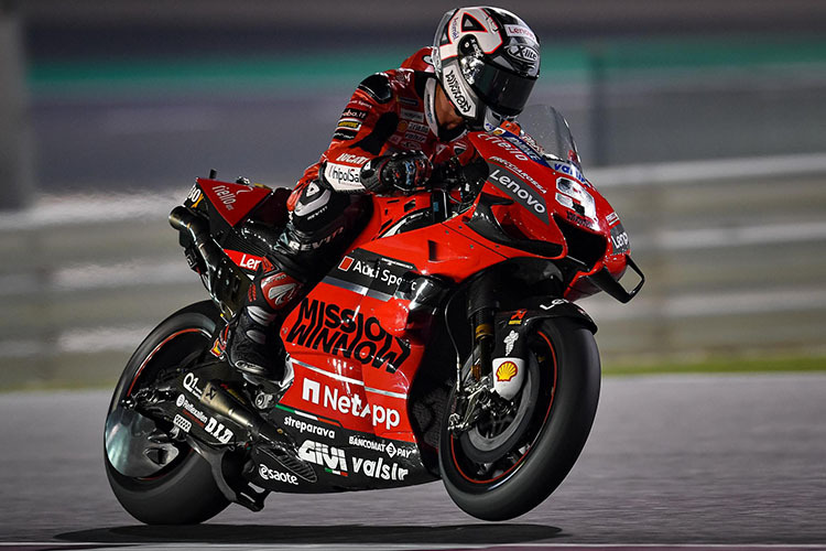 Danilo Petrucci landete beim MotoGP-Test am Samstag auf Platz 4