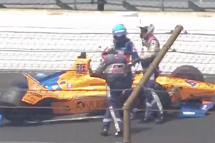 Fernando Alonso blieb unverletzt