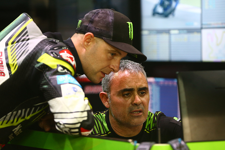 Jonathan Rea (li.) mit Pere Riba