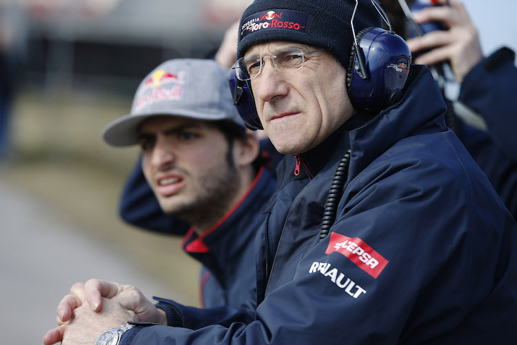 Carlos Sainz mit Franz Tost