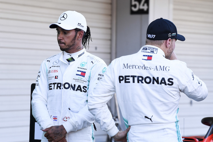 Lewis Hamilton muss 14 Punkte mehr holen als sein Teamkollege Valtteri Bottas