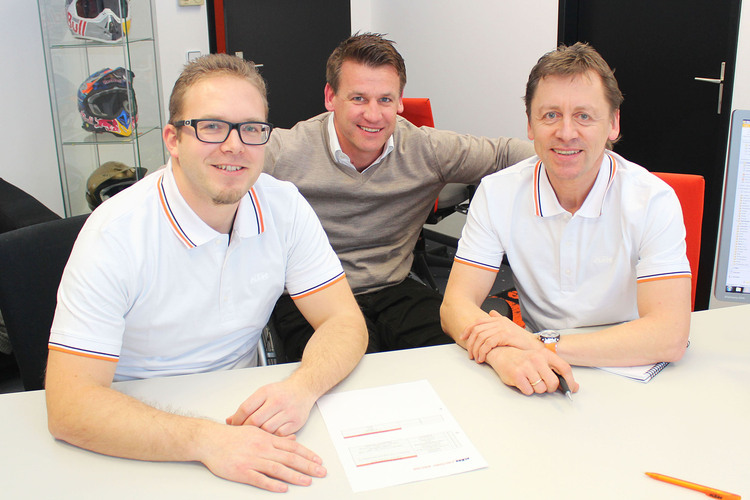 Entwicklungsleiter Ing. Sebastian Risse, Pit Beirer und Mike Leitner 