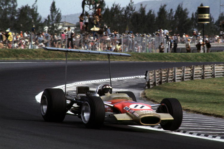 Jackie Oliver im Mexiko-GP 1968: Seither hat sich dort viel getan