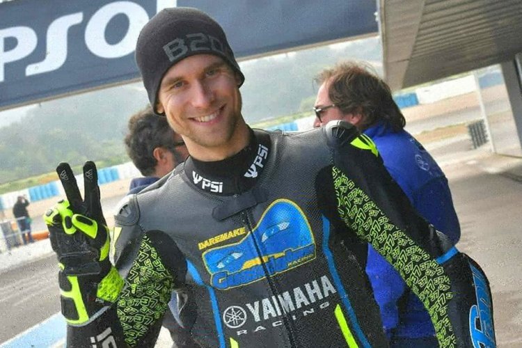 Ondrej Jezek hatte viel Zeit, sich mit anderen Dingen als seiner Yamaha zu beschäftigen