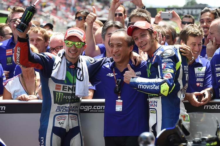 Jorge Lorenzo und Valentino Rossi