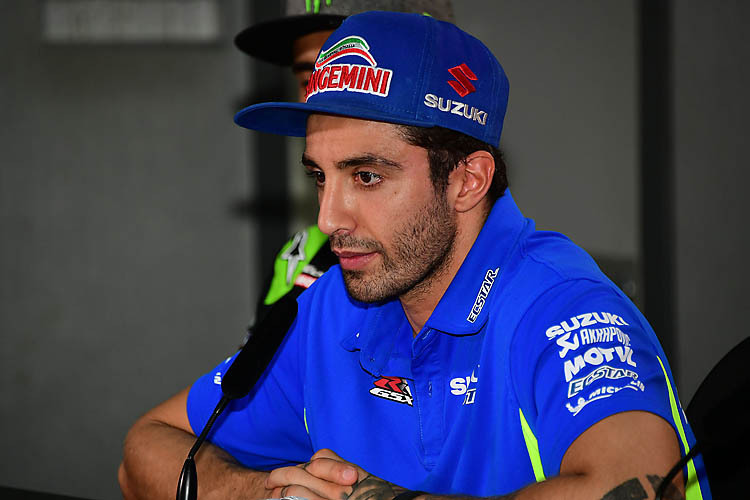 Andrea Iannone bei der Pressekonferenz