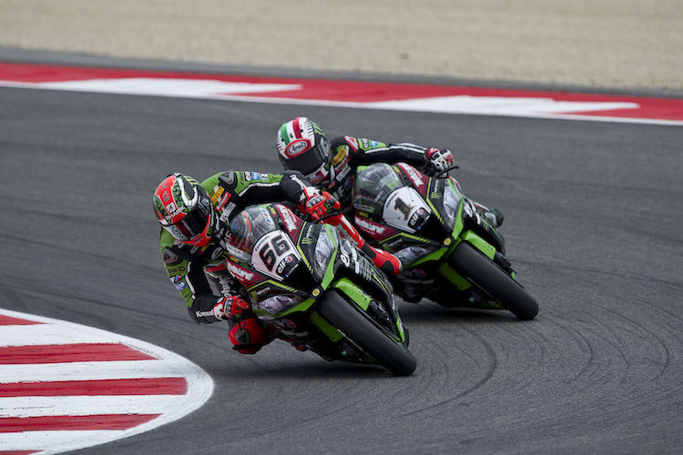 Welcher der Kawasaki-Piloten hat in Laguna Seca die Nase vorn?