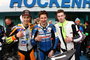 Marvin Fritz (M.) mit Lukas Tulovic und Thomas Gradinger erfolreich