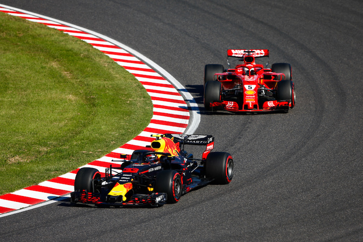 Max Verstappen und Sebastian Vettel