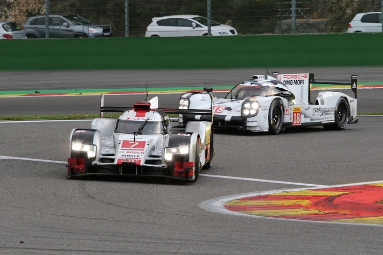 Audi (li.) und Porsche sind derzeit in der FIA WEC aktiv