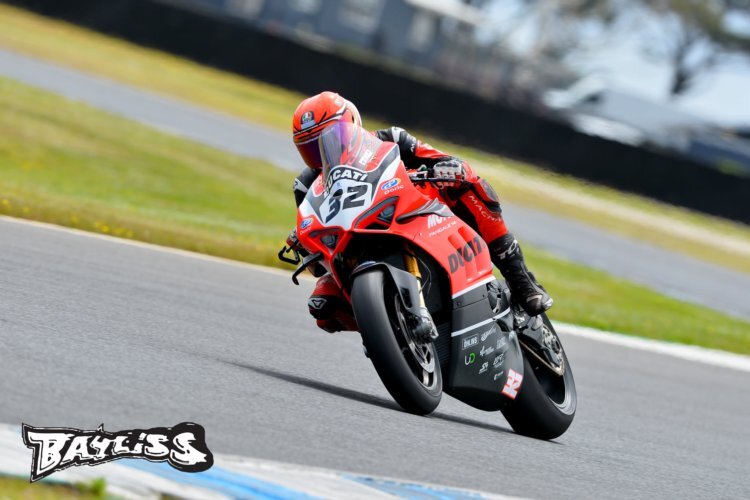 Ducati-Pilot Oli Bayliss auf Phillip Island