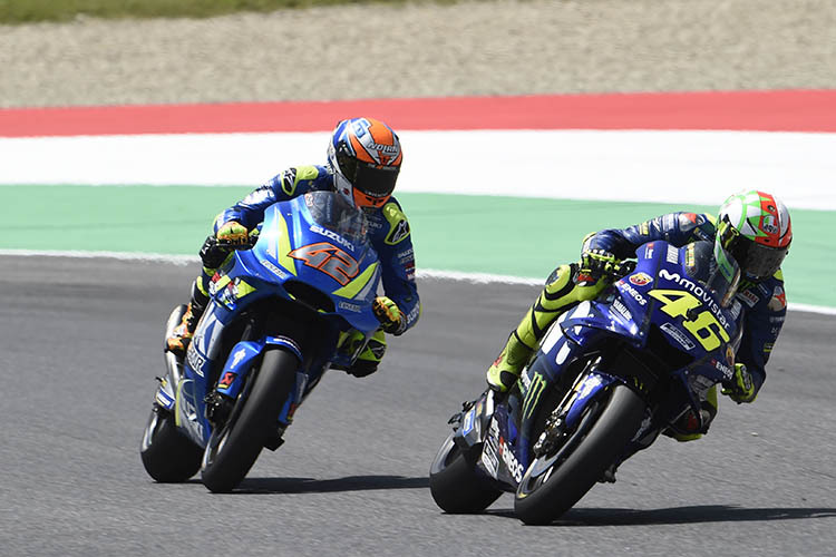 Mugello: Valentino Rossi gegen Alex Rins