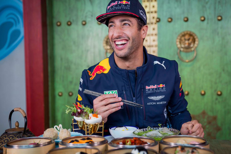 Daniel Ricciardo in Hongkong