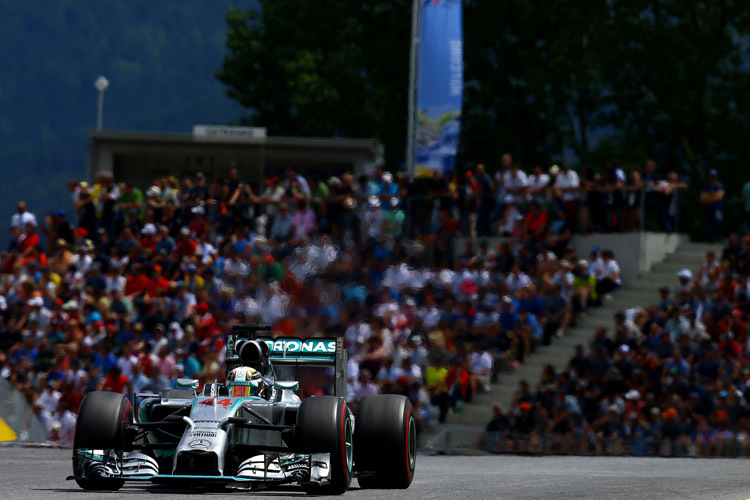 Mercedes-Pilot Lewis Hamilton: ««In Kanada war es aber die Hinterbremse, hier war die Vorderbremse das Problem»