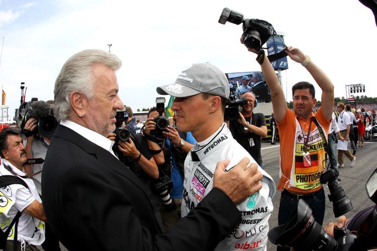 Willi Weber mit Michael Schumacher