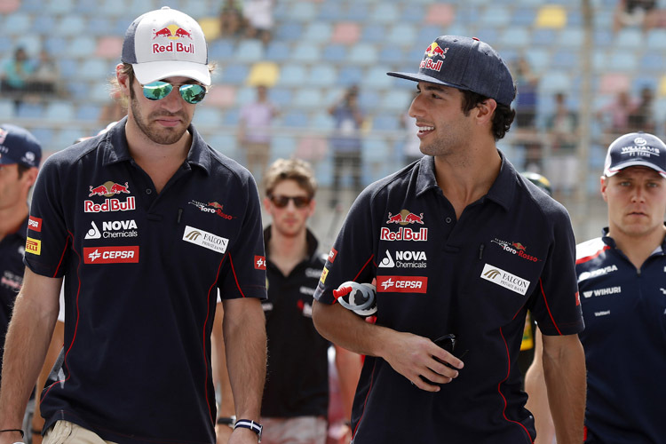 Auch bei Toro Rosso ist das Qualifying-Duell nicht ausgeglichen: Daniel Ricciardo drehte sieben Mal die schnellere Runde als Jean-Eric Vergne