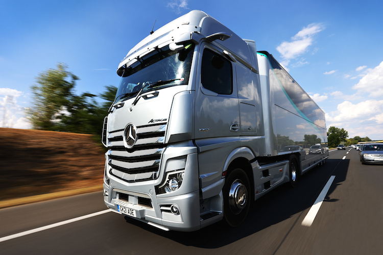 16 Mercedes-Trucks waren in Spa, Zandvoort und Monza mit Biokraftstoff unterwegs