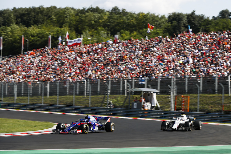 Pierre Gasly vor Sergey Sirotkin im Ungarn-GP