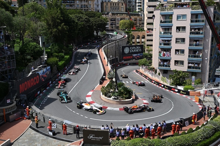 So kennen wir das in Monaco: Schon in Einerreihe