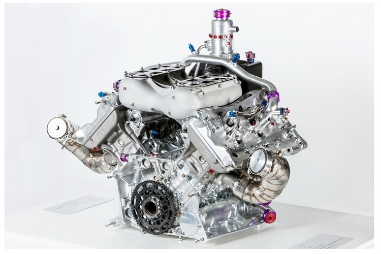So sieht des Motor des Porsche 919 Hybrid aus