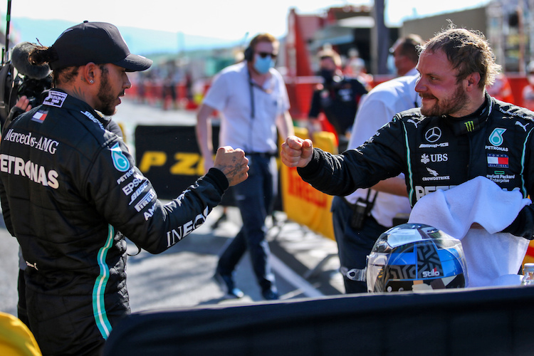 Lewis Hamilton und Valtteri Bottas