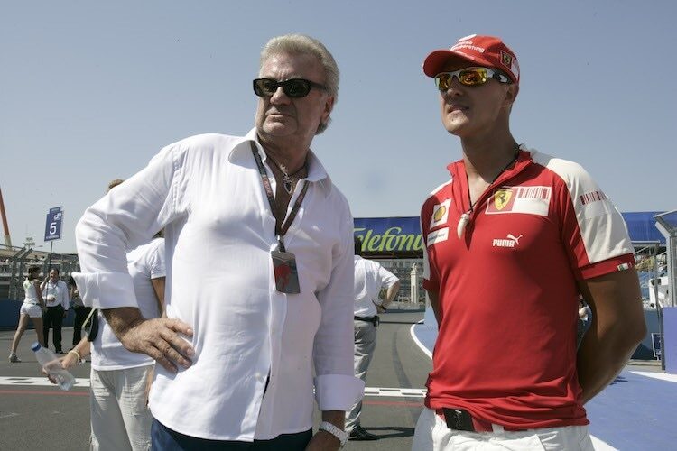 Willi Weber mit Michael Schumacher